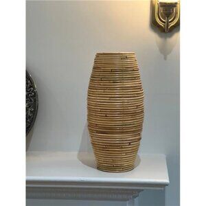 Indonesian rattan natural vase